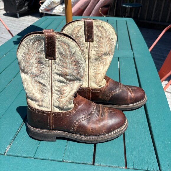 Justin Work Boots Superintendent Steel Toe Brown WK4661 Western Men's 10.5 D - Picture 1 of 8